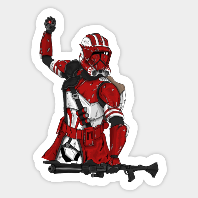 Coruscant Guard Heavy Clone Trooper - Clone Trooper - Sticker | TeePublic
